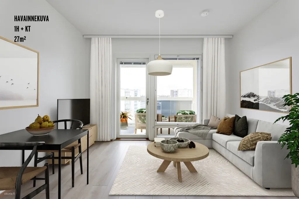 Elutuba - Modern Flat with Glazed Balcony in Kilo, Espoo