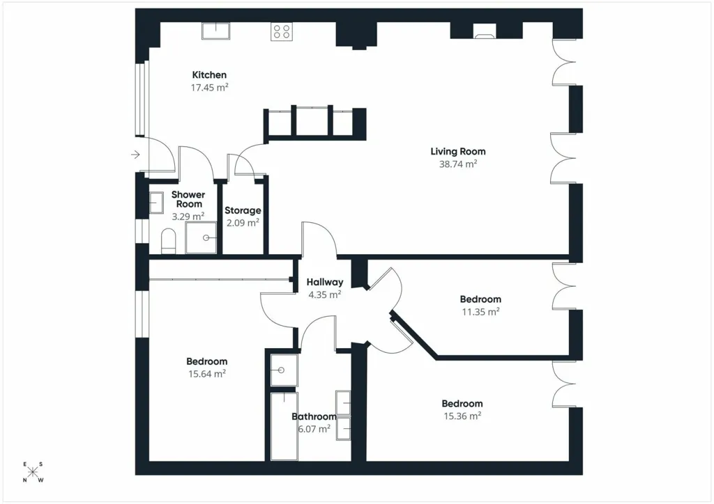 Plaan - 3-Bedroom Apartment with Garden in Itzig