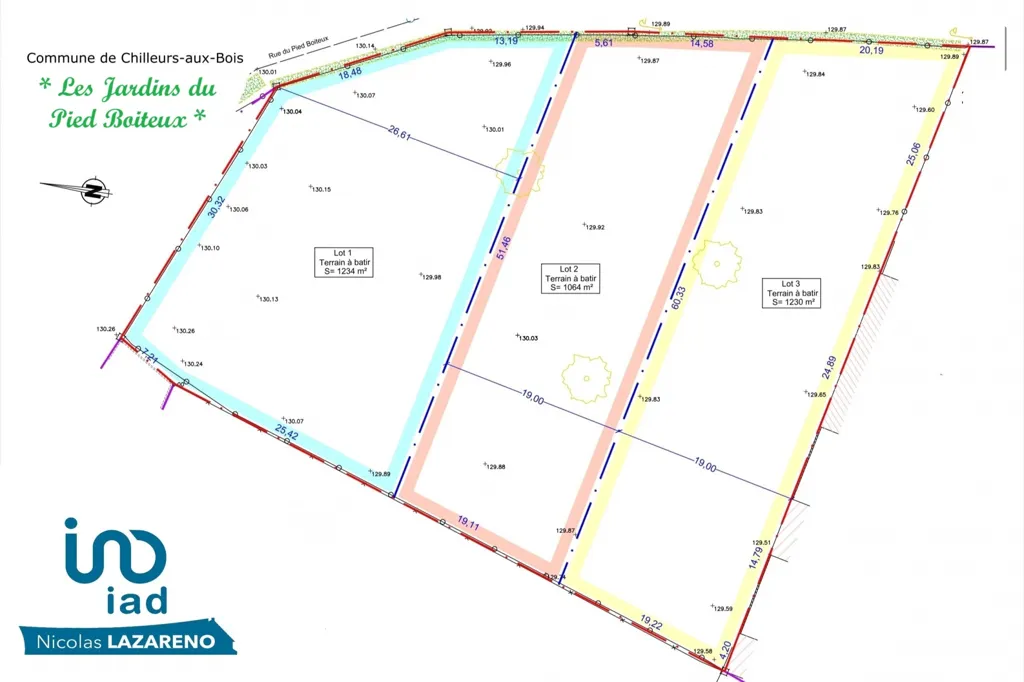 Floor Plan - Constructible Plot with Utilities in Chilleurs-Aux-Bois