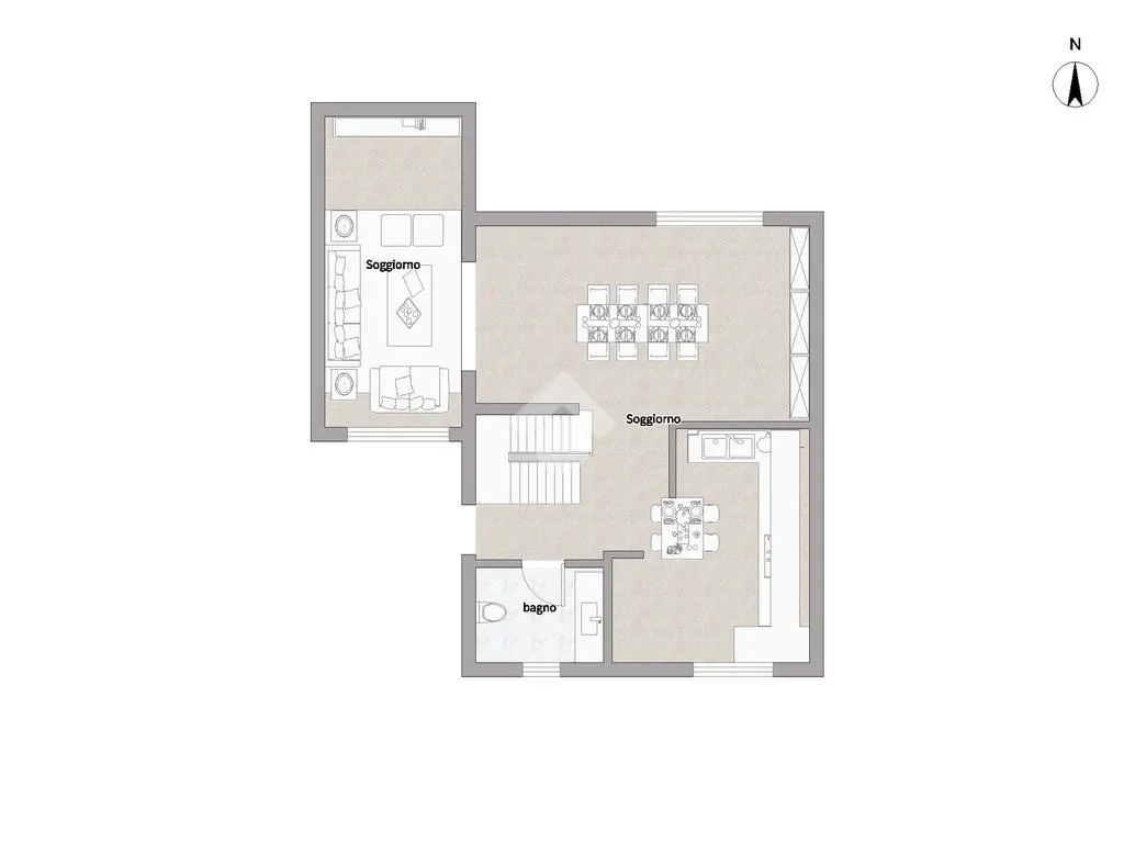Plaan - Corner Semi-Detached Villa with Garden in Casarile