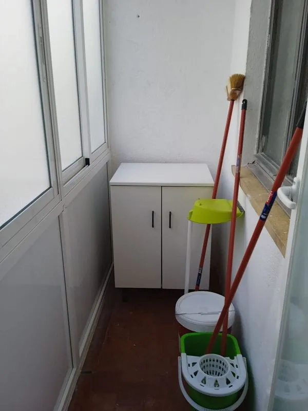 Pesuköök - Furnished Flat with Central Heating in Carmelitas