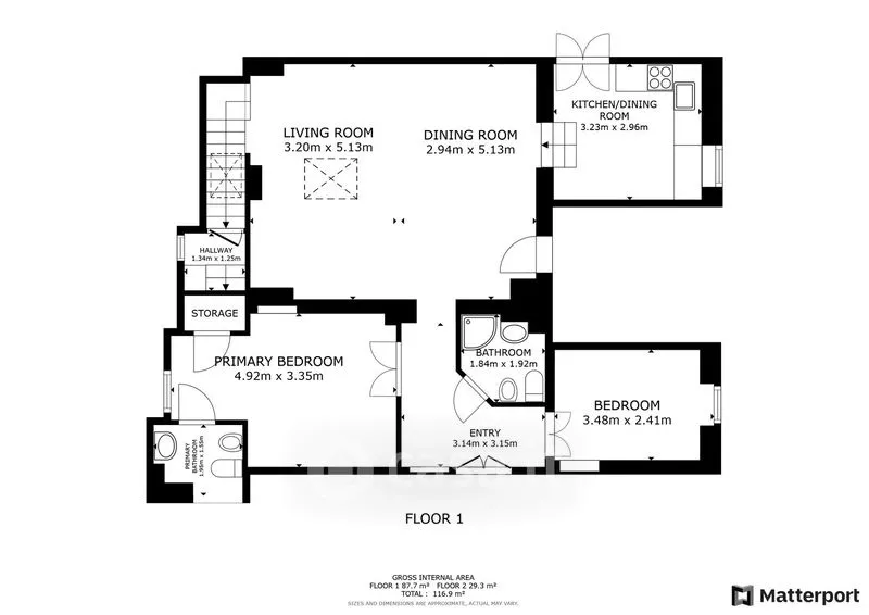 Floor Plan - Historic Palazzo with Panoramic View in Cisternino