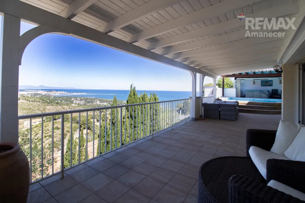 Terrass - Dual Villa with Pools in Las Rotas, Dénia