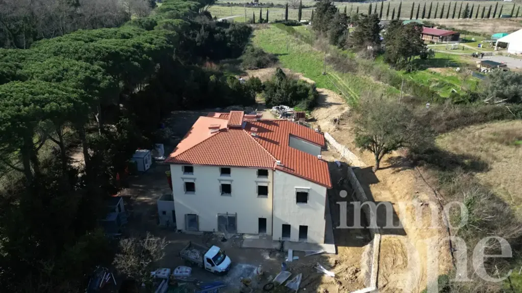 Aerial - Restored Apartment with Terraces in La Puzzolente