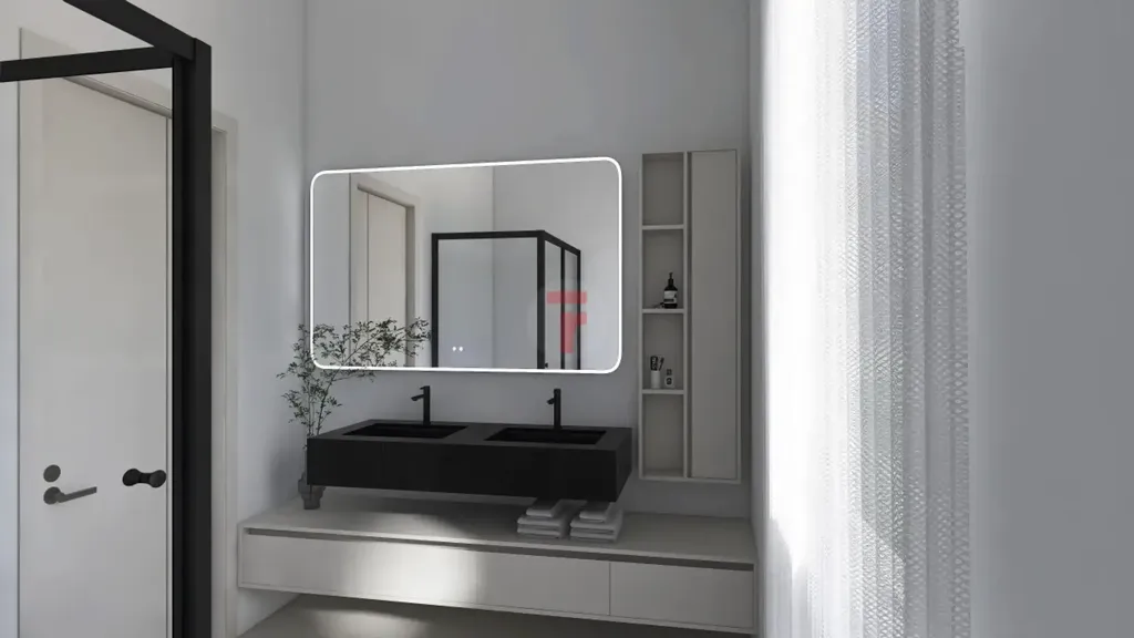 Bathrooms - Modern Penthouse with Large Terrace in Polverara