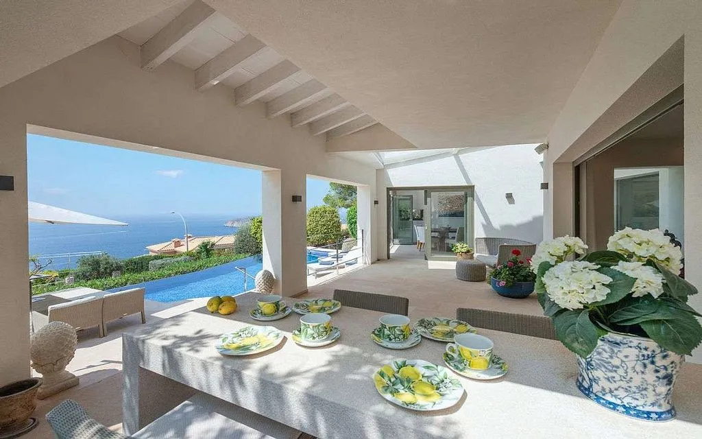 Terrass - Chalet with Pool and Sea Views in Santa Ponça