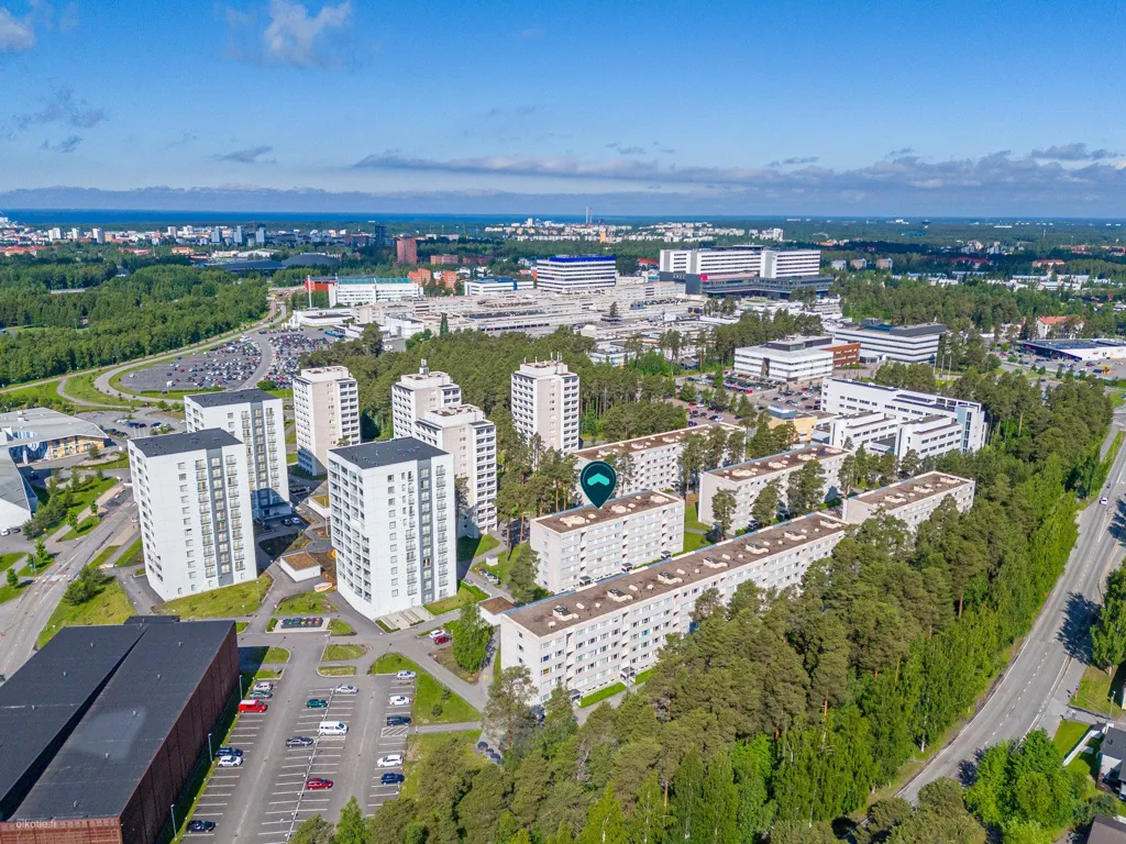 Vista aerea - Three-Room Flat with Balcony in Kontinkangas