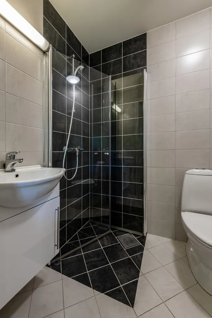 Salles de bain - Apartment with Holsfjorden View in Norway