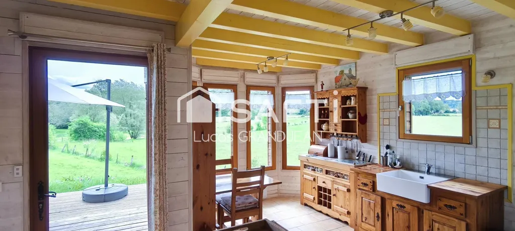 Cuisine - Chalet avec Vue Lac et Sauna près de Chalain