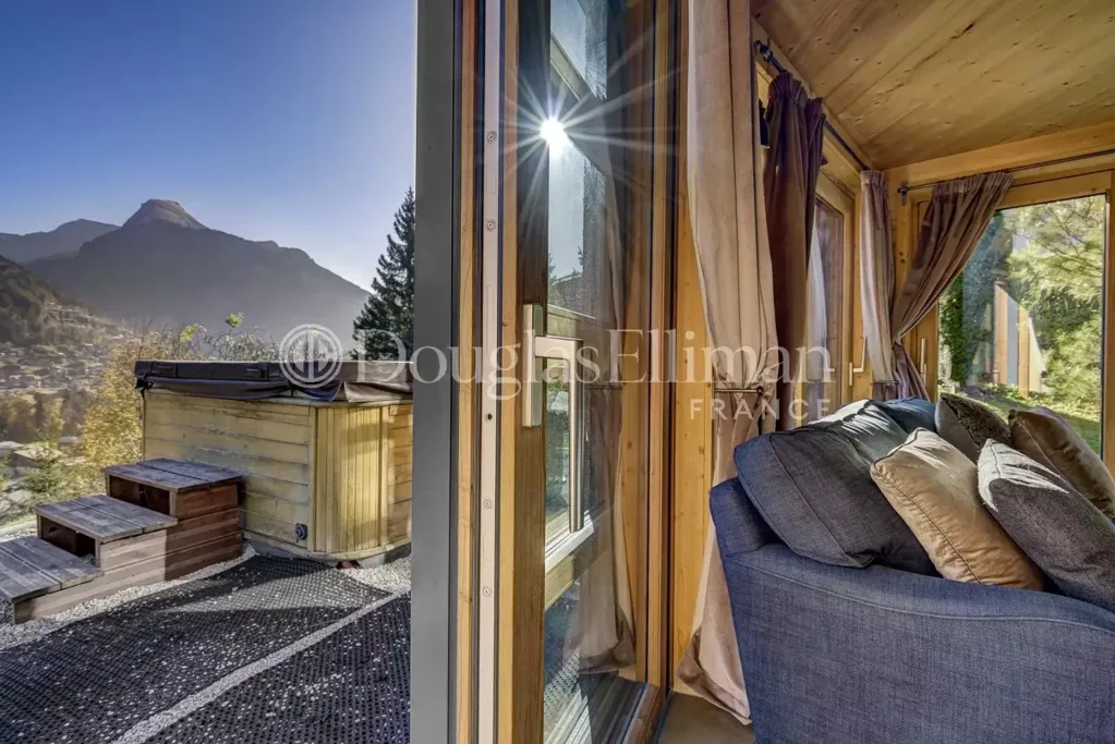 Terrasse - Chalet Moderne avec Vue Panoramique à Morzine