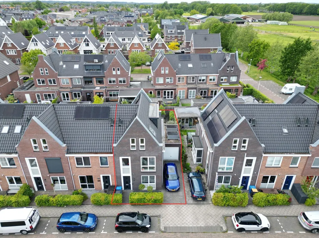 Õhuvaade - Modern Corner House with Garage in Woudenberg