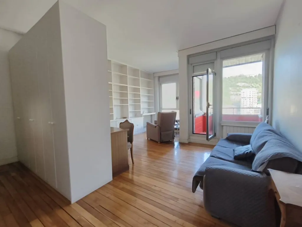 Living Room - Reformable Flat with Guggenheim Views in Abando