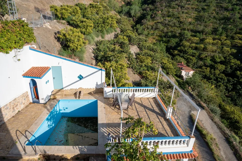 Vue aérienne - Farmhouse with Pool in Jete, Almuñecar