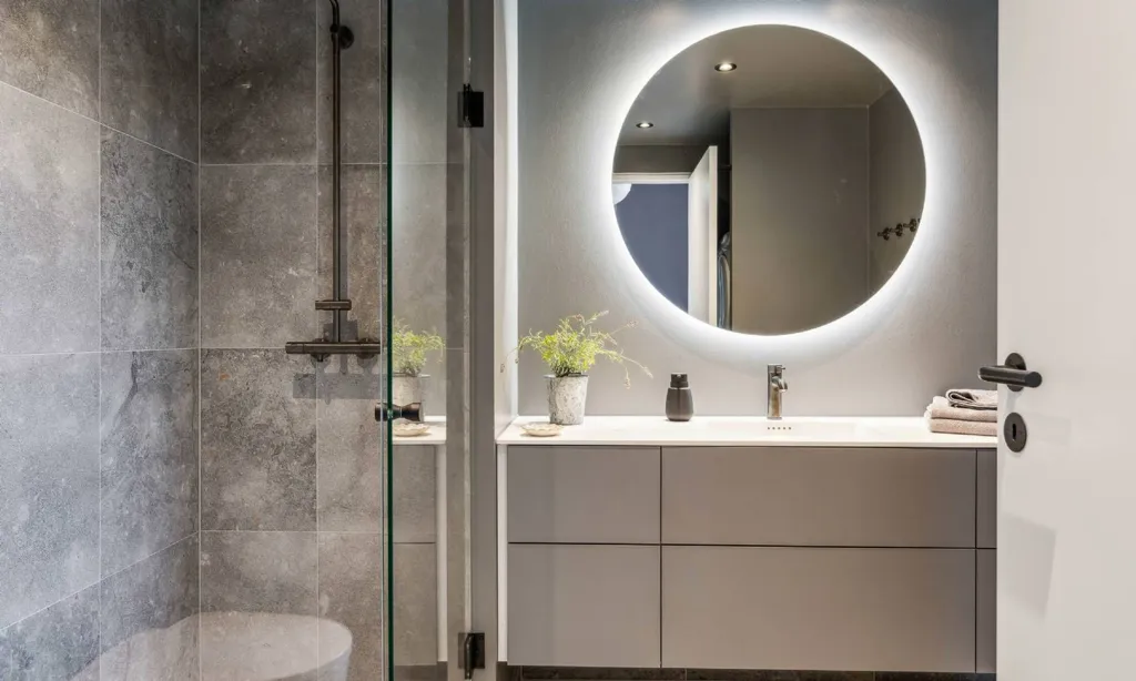 Salles de bain - Apartment with Limfjord View in Aalborg