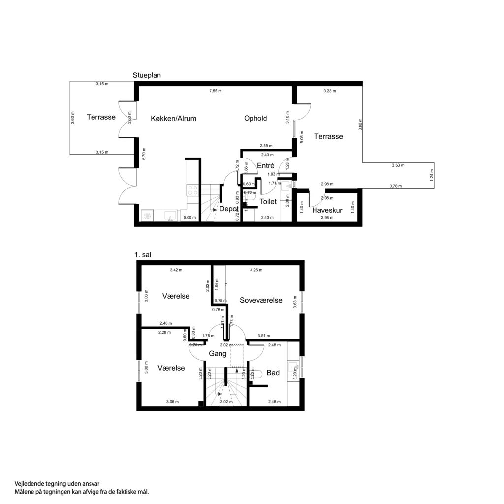 Plan - Appartement 4 pièces à Odense
