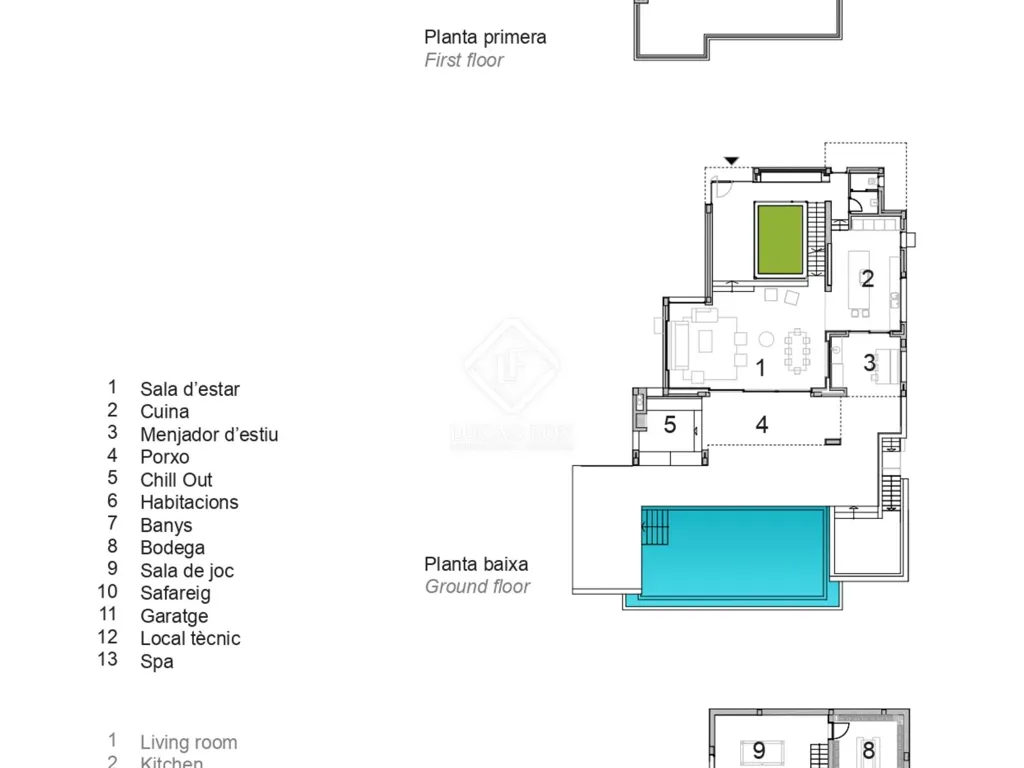 Plan - Architectural Villa with Sea View in Aiguablava