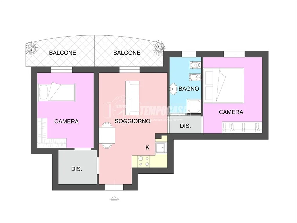 Plaan - Sunny Apartment with Terrace in Rottofreno