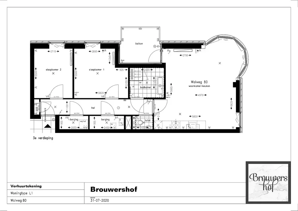 Plan - Modern Apartment with Balcony in Veenendaal