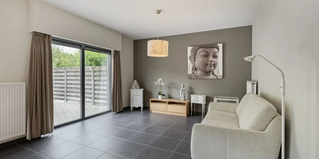 Living Room - Ground Floor Apartment with Terrace in Geel