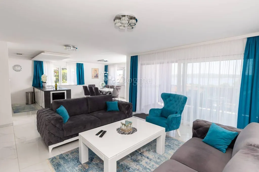 Living Room - Designer Apartment with Sea View in Crikvenica