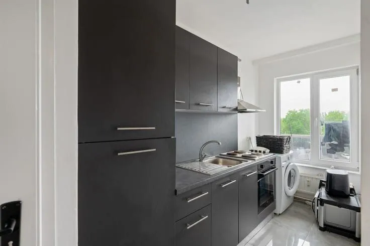 Cucina - Apartment with Canal View in Deurne, Antwerp