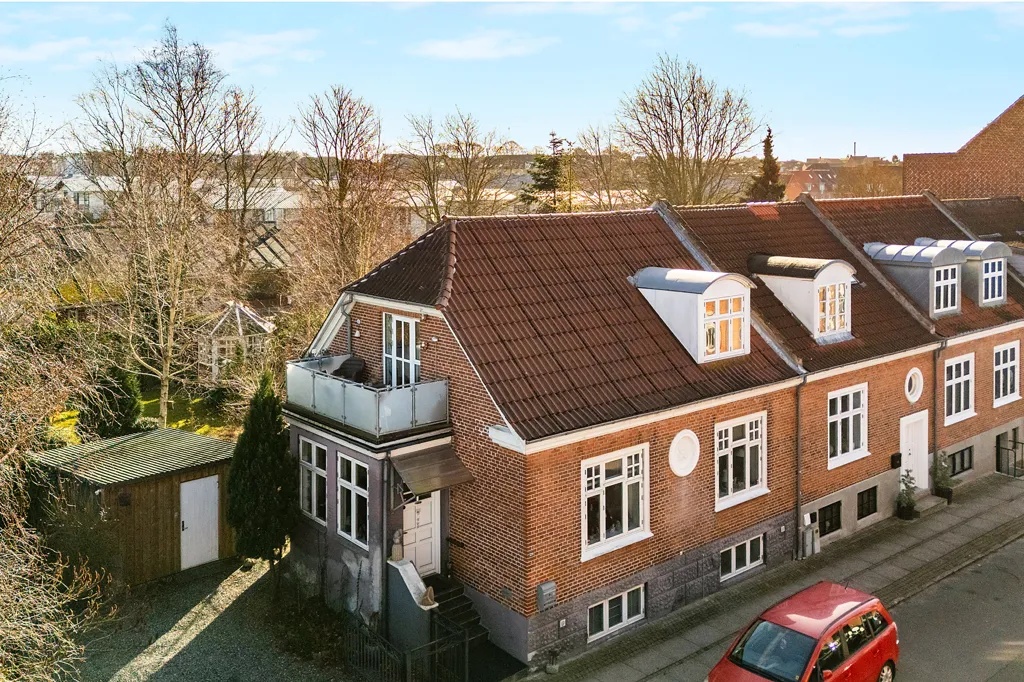 Vue aérienne - Maison 4 pièces à Horsens