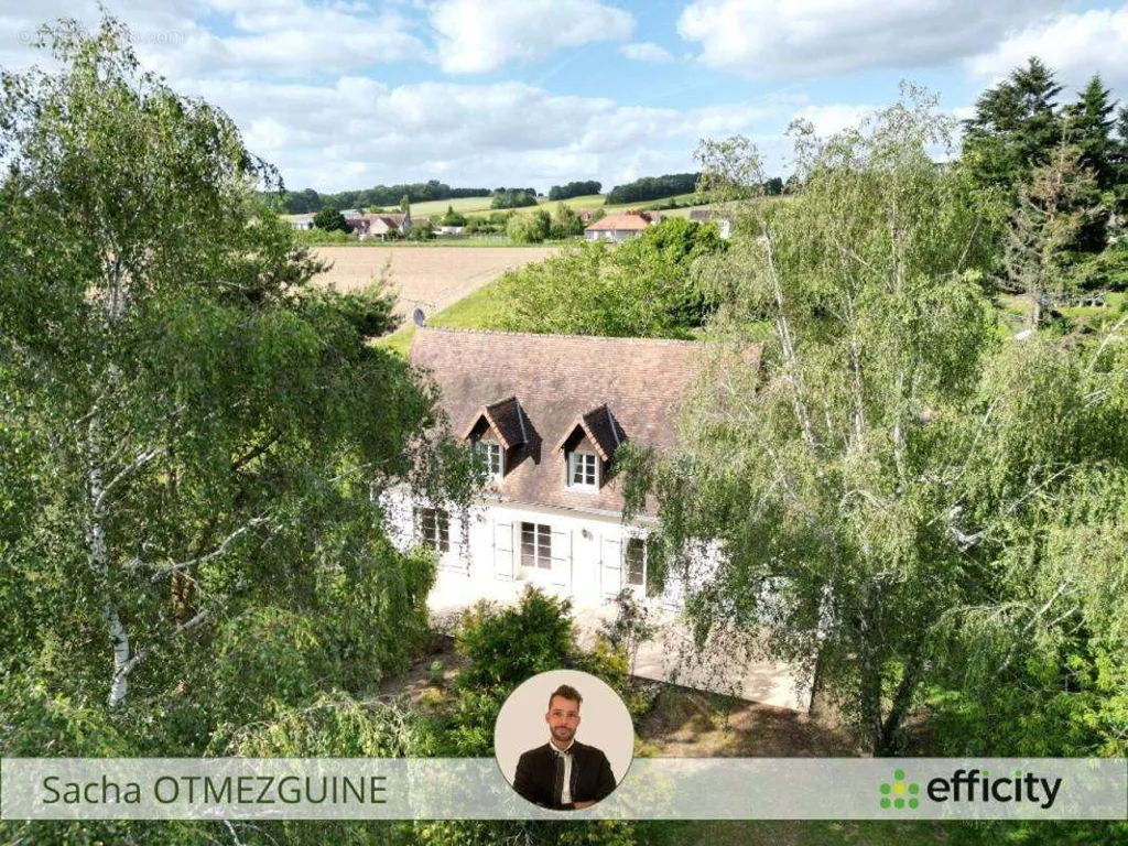 Vue aérienne - Pavillon avec Grand Terrain Arboré à Yzeure-sur-Creuse