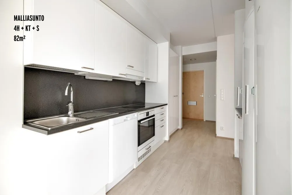 Cuisine - Modern Apartment with Private Sauna in Vantaa