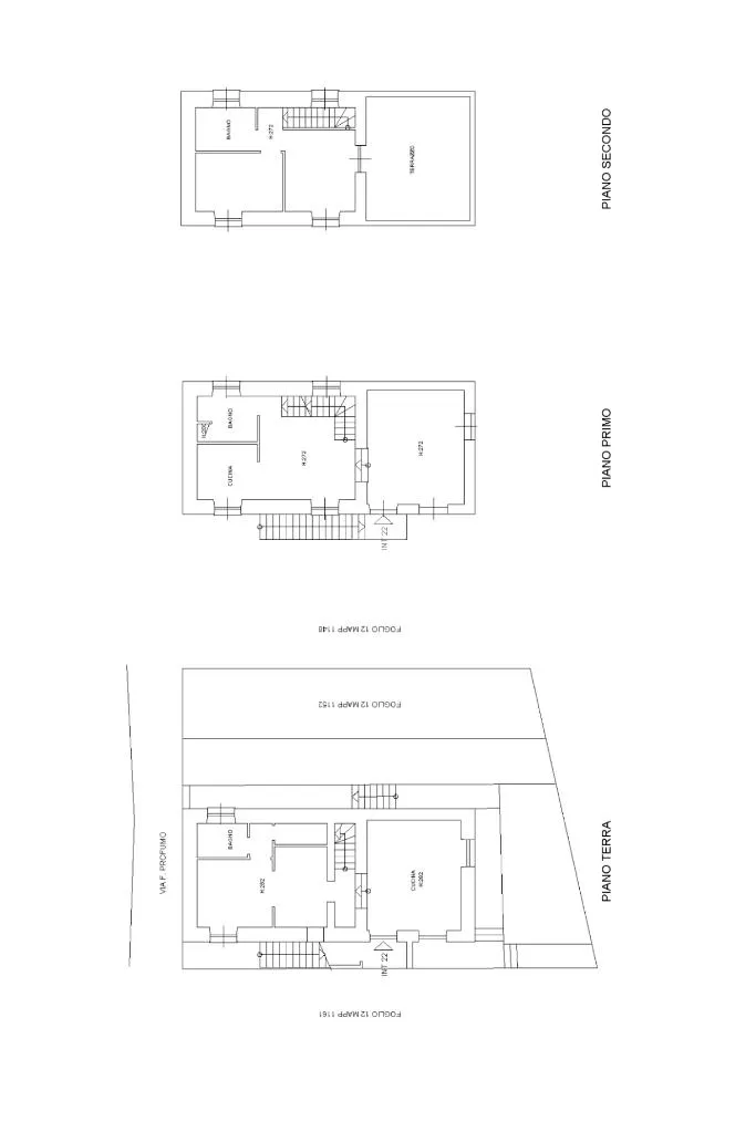 Plan - Villa with Terrace and Garden in Serra Riccò