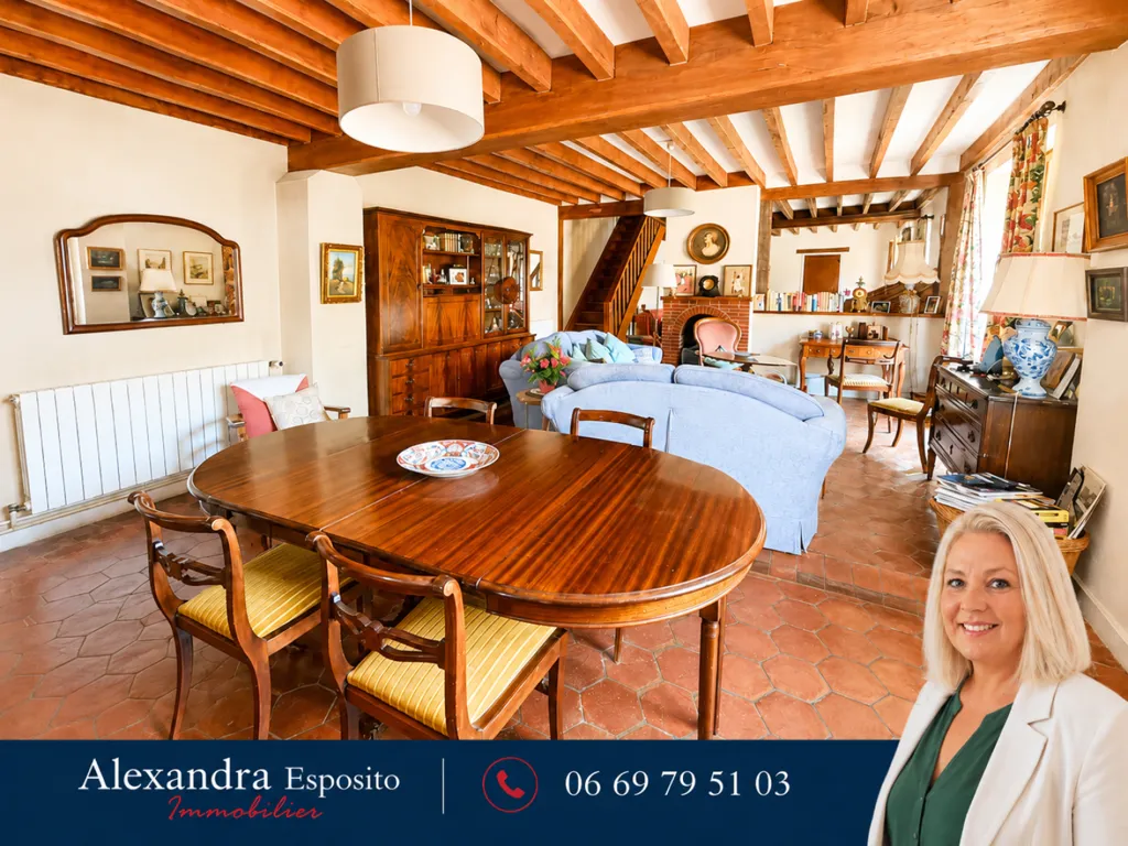 Dining Room - Charming Longère with Garden in Cherisy