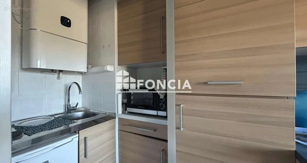 Cuisine - Studio avec Balcon et Parking au Centre d'Arcachon