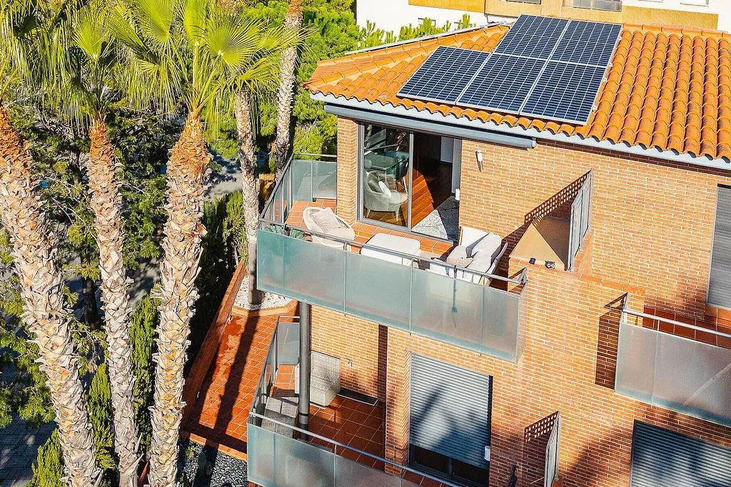 Vue aérienne - Luxury Semidetached House with Sea View in Sitges