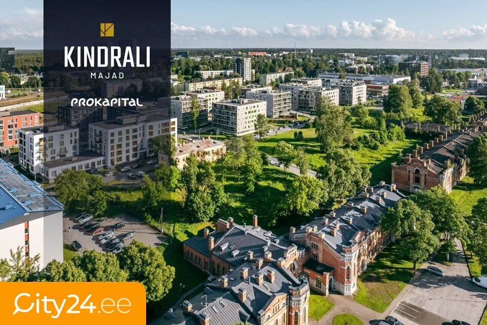 Aerial - Apartment with Sauna and Balcony in Kristiine