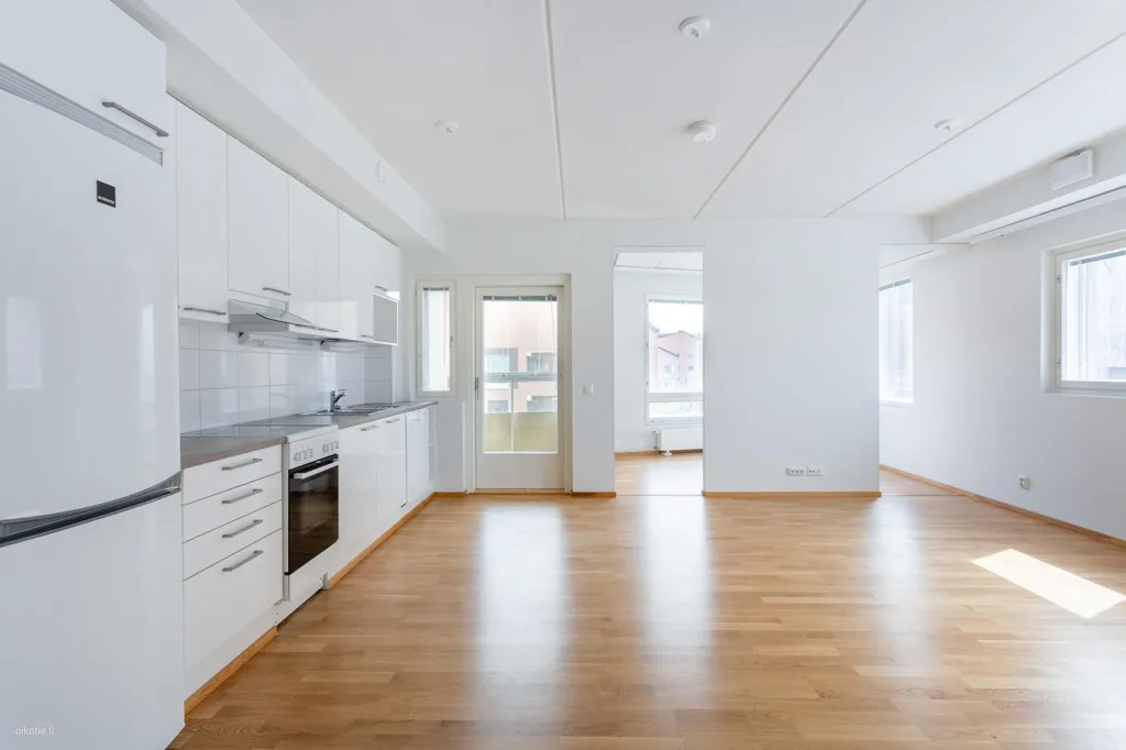 Kitchen - Modern Flat with Balcony in Porvoo