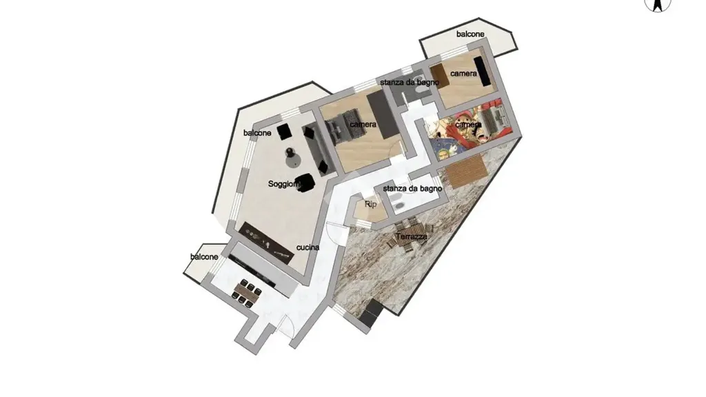 Plan - Apartment with Panoramic Views in Corigliano-Rossano