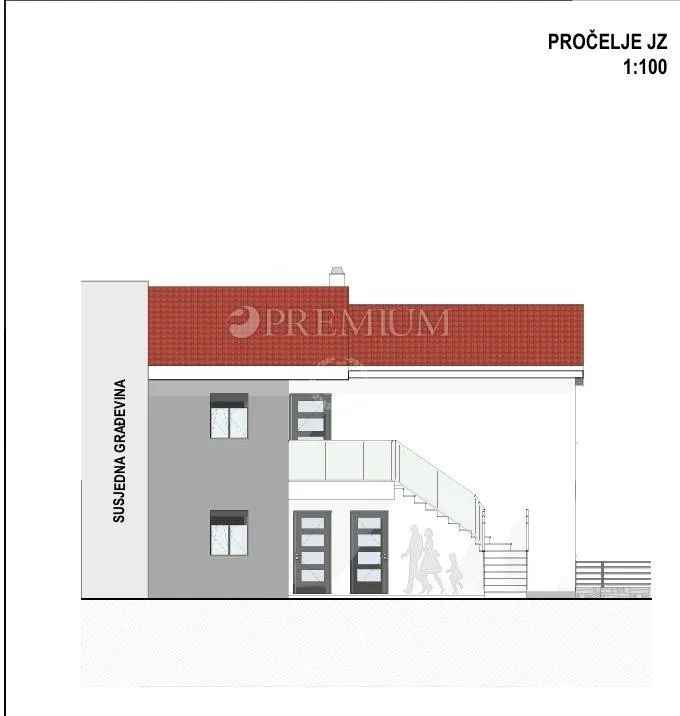 Two-Bedroom Apartment with Terrace in Omišalj Centre