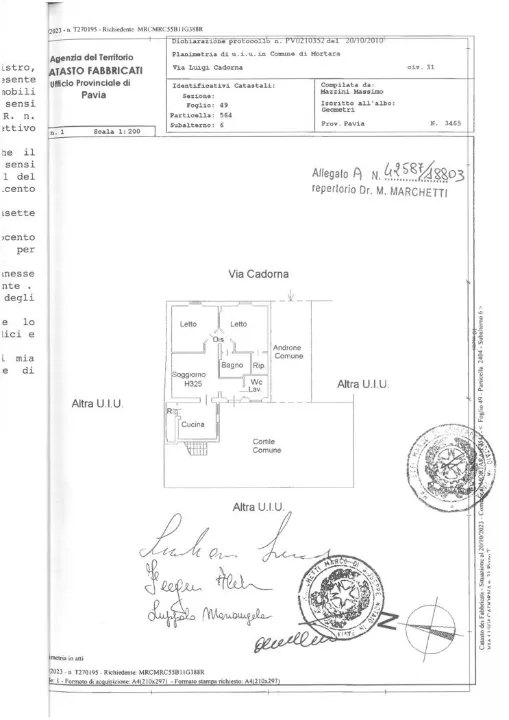 Fully Rented Flat with Garage in Mortara