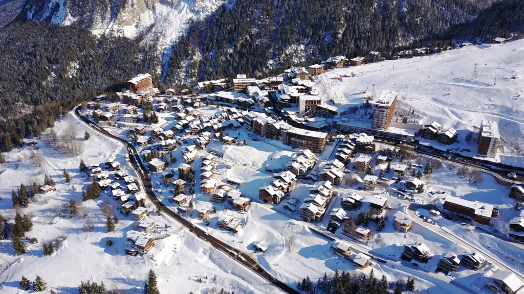 Vista aerea - Penthouse with Mountain Views in Trois Vallées