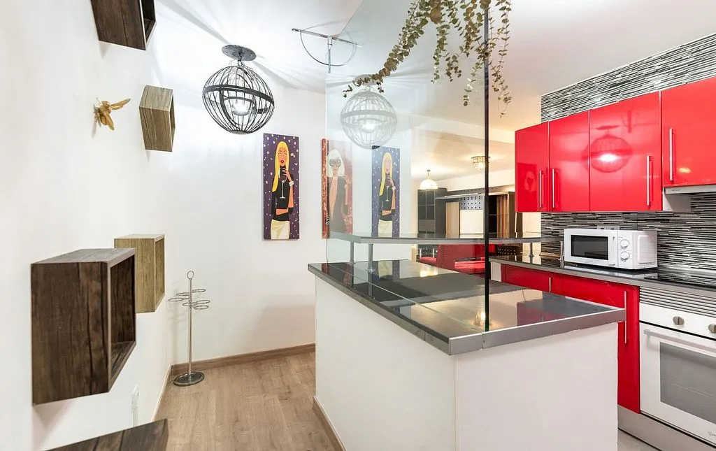 Cucina - Reformado Flat with South Orientation in Oviedo