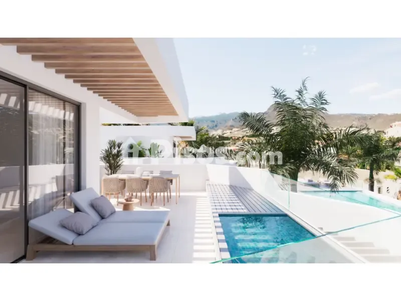 Piscine - Duplex Penthouse with Private Rooftop in Costa Adeje