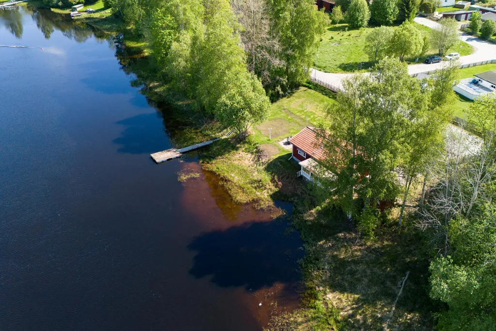 Vista aerea - Cottage with Private Pier in Brunnbäck