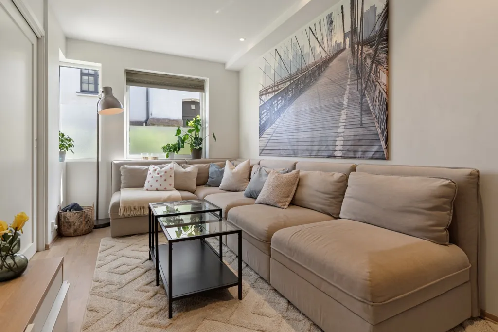 Séjour - Modern 2-Bedroom with Terrace in Kristiansand Centre
