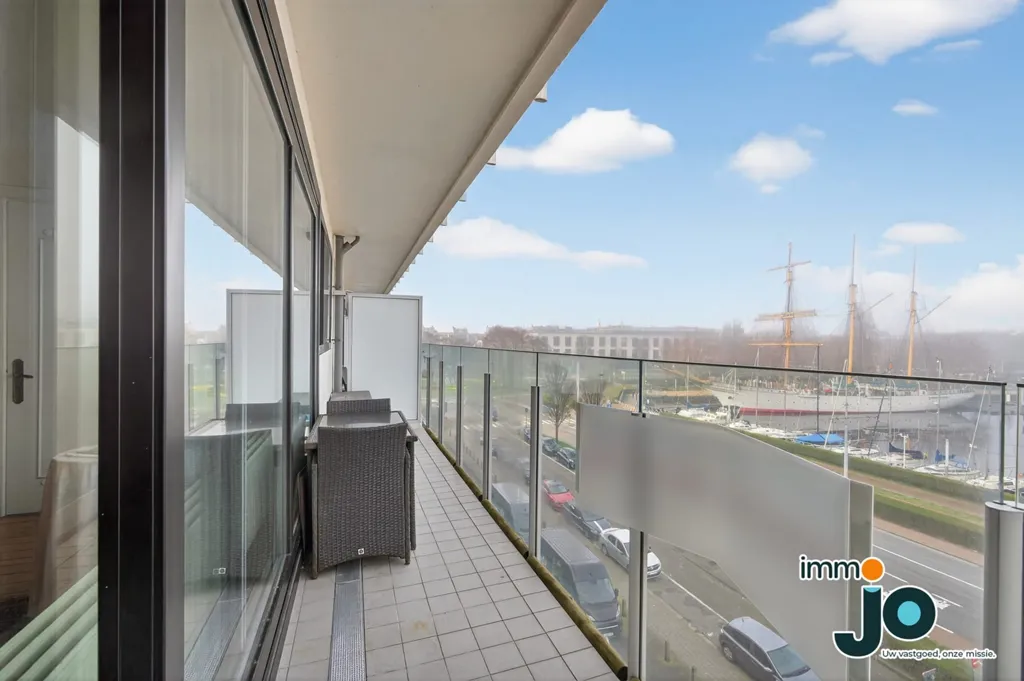 Balcon - Appartement avec Vue sur le Port à Ostende