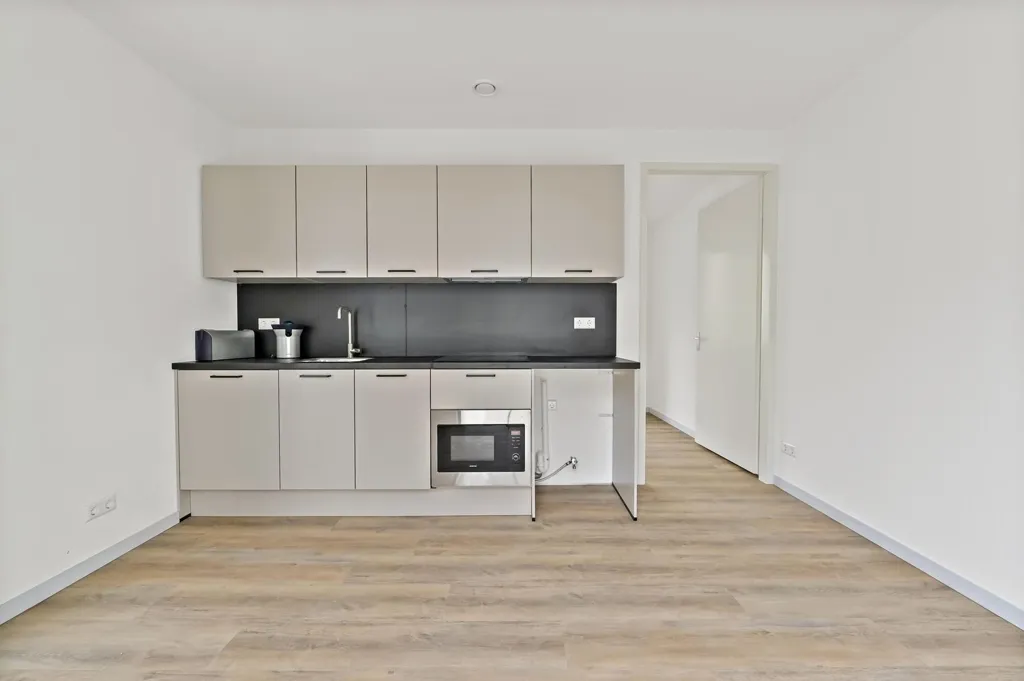Köök - Studio Flat with Sea View in Scheveningen