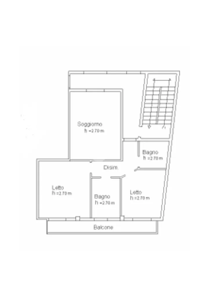 Plaan - 3-Room Apartment with Solarium in Quartu Sant'Elena