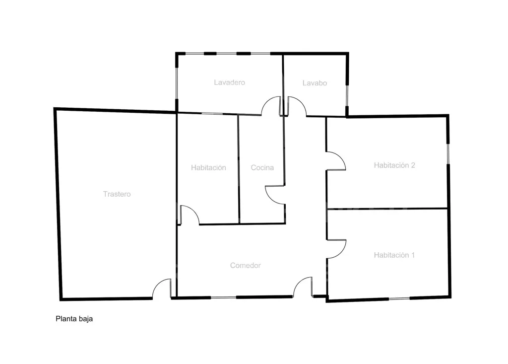 Plan - Two-Family Chalet with Pool in La Floresta