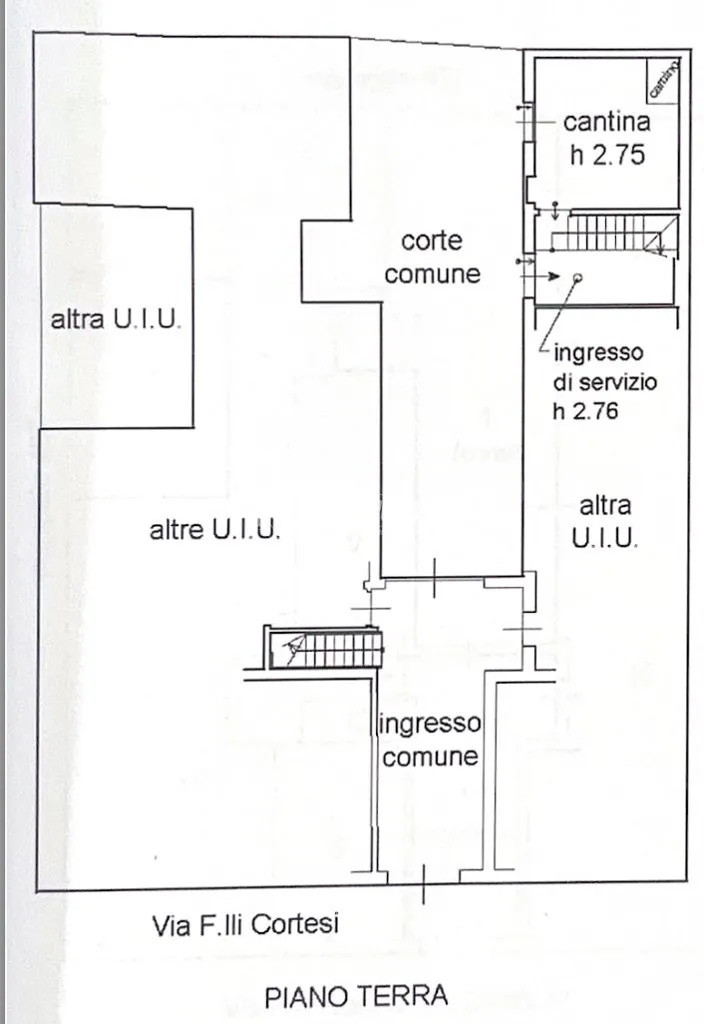 Plan - Apartment with Internal Terrace in Lugo