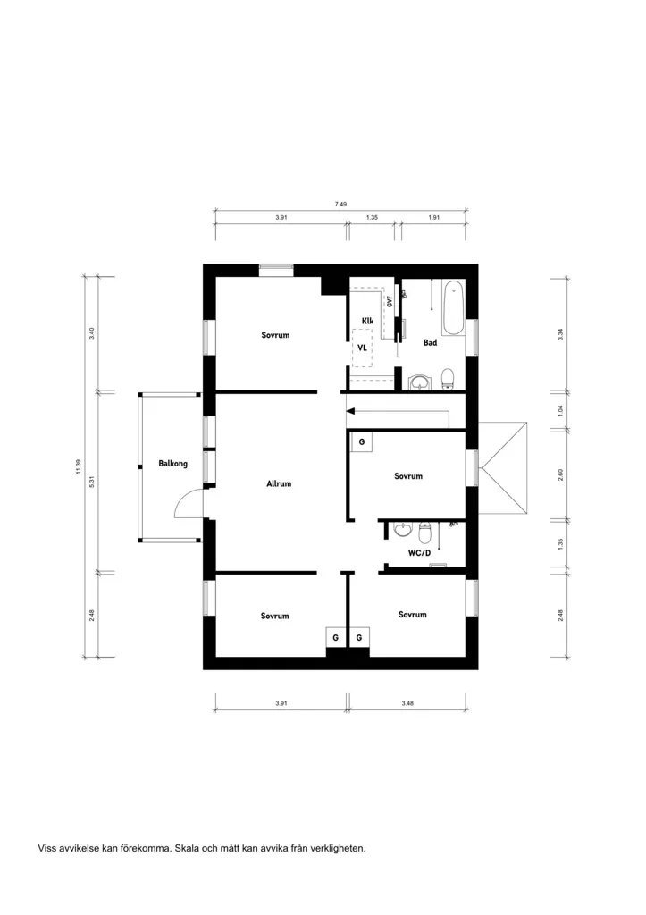Plaan - Allmogestyle Villa with Pool in Yxstabacken