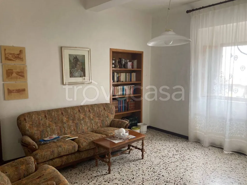 Living Room - Central Three-Storey House with Two Entrances in Carpegna