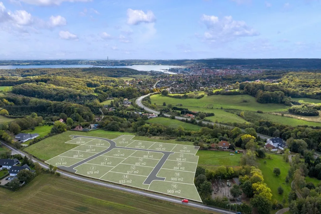 Vue aérienne - Year-Round Plot with 5G Coverage in Aabenraa